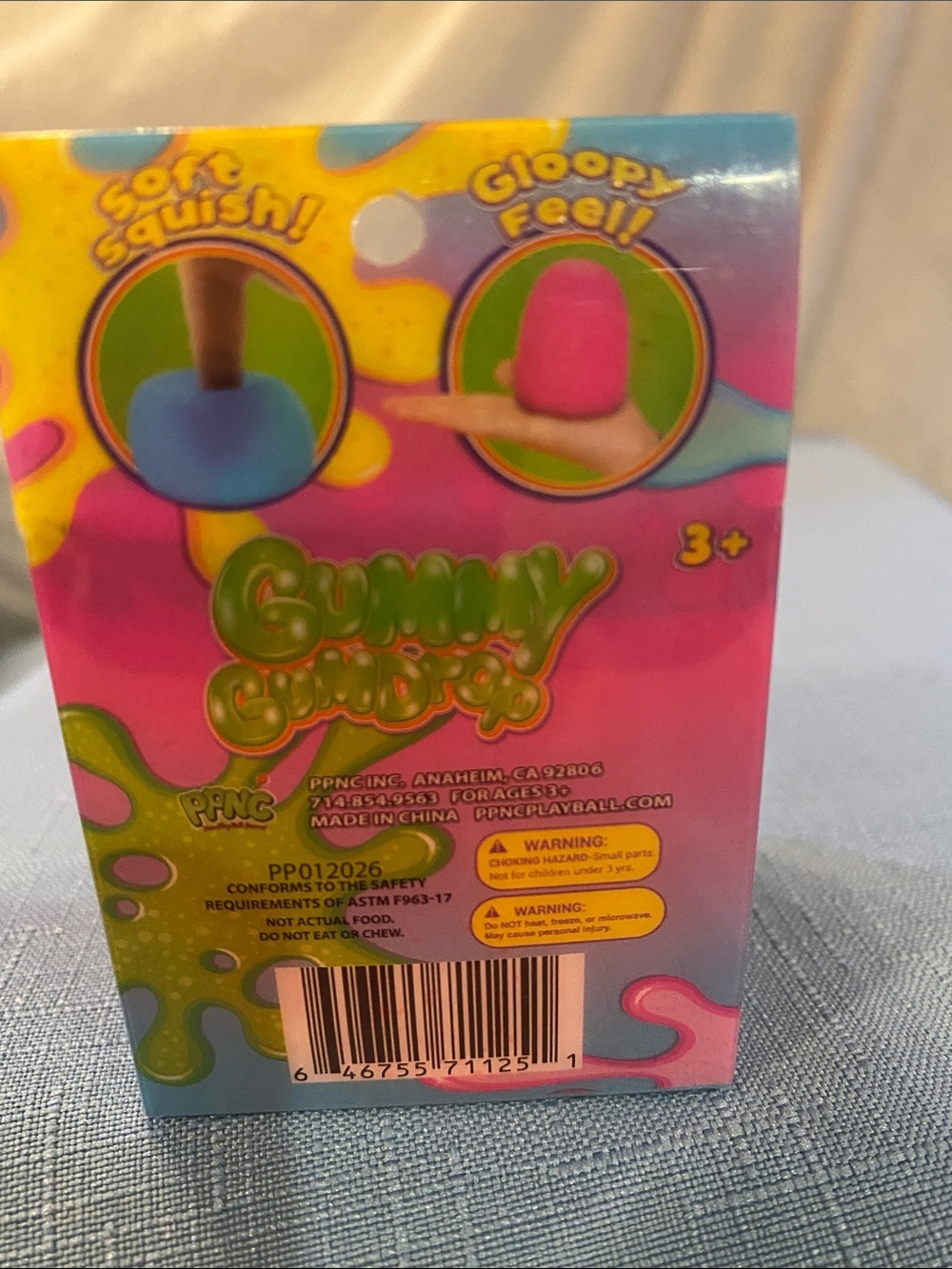 Orange gummy gumdrop mini squishy - Picture 3 of 5